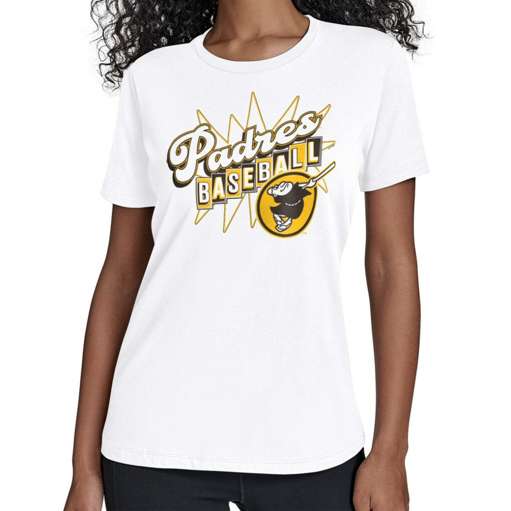 San Diego Padres Starter Women's Drive-In T-Shirt White
