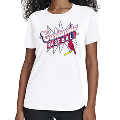 St. Louis Cardinals Starter Women's Drive-In T-Shirt White