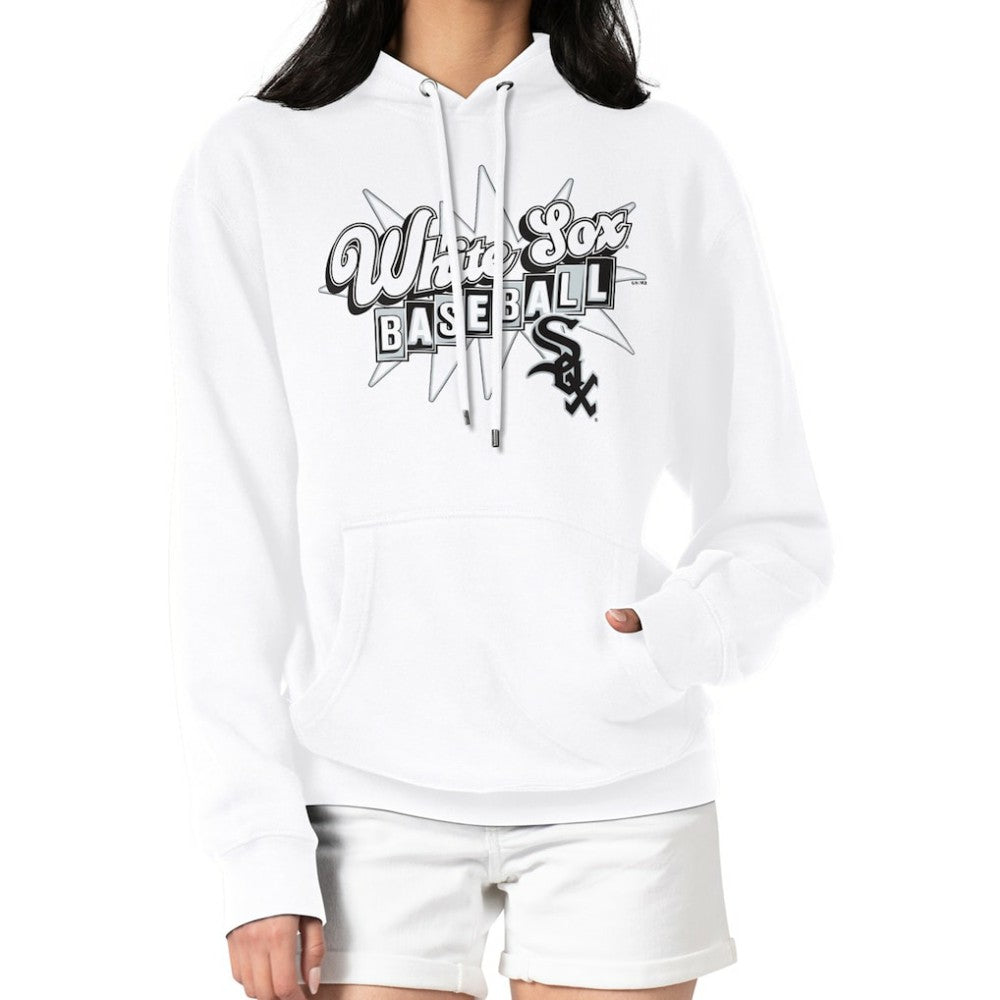 Chicago White Sox Starter Women's Drive-In Pullover Hoodie White