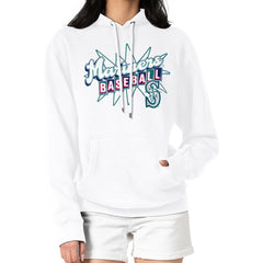 Seattle Mariners Starter Women's Drive-In Pullover Hoodie White