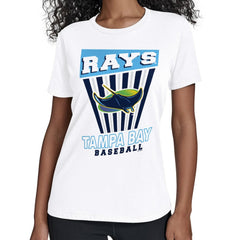 Tampa Bay Rays Starter Women's Poster Print T-Shirt White