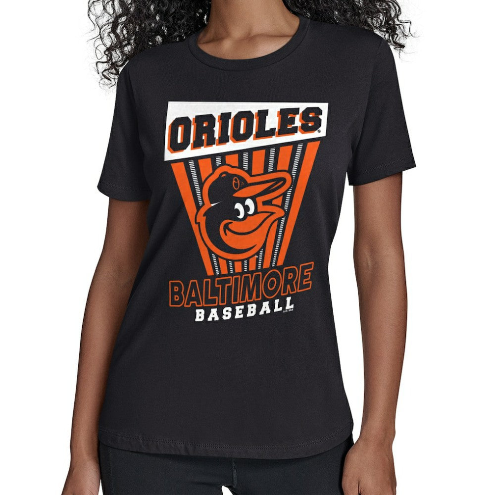 Baltimore Orioles Starter Women's Poster Print T-Shirt Black
