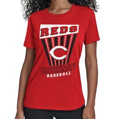Cincinnati Reds Starter Women's Poster Print T-Shirt Red