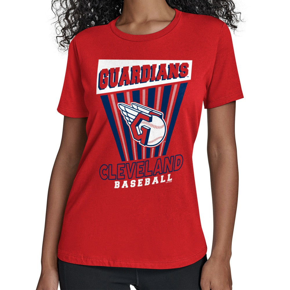 Cleveland Guardians Starter Women's Poster Print T-Shirt Red
