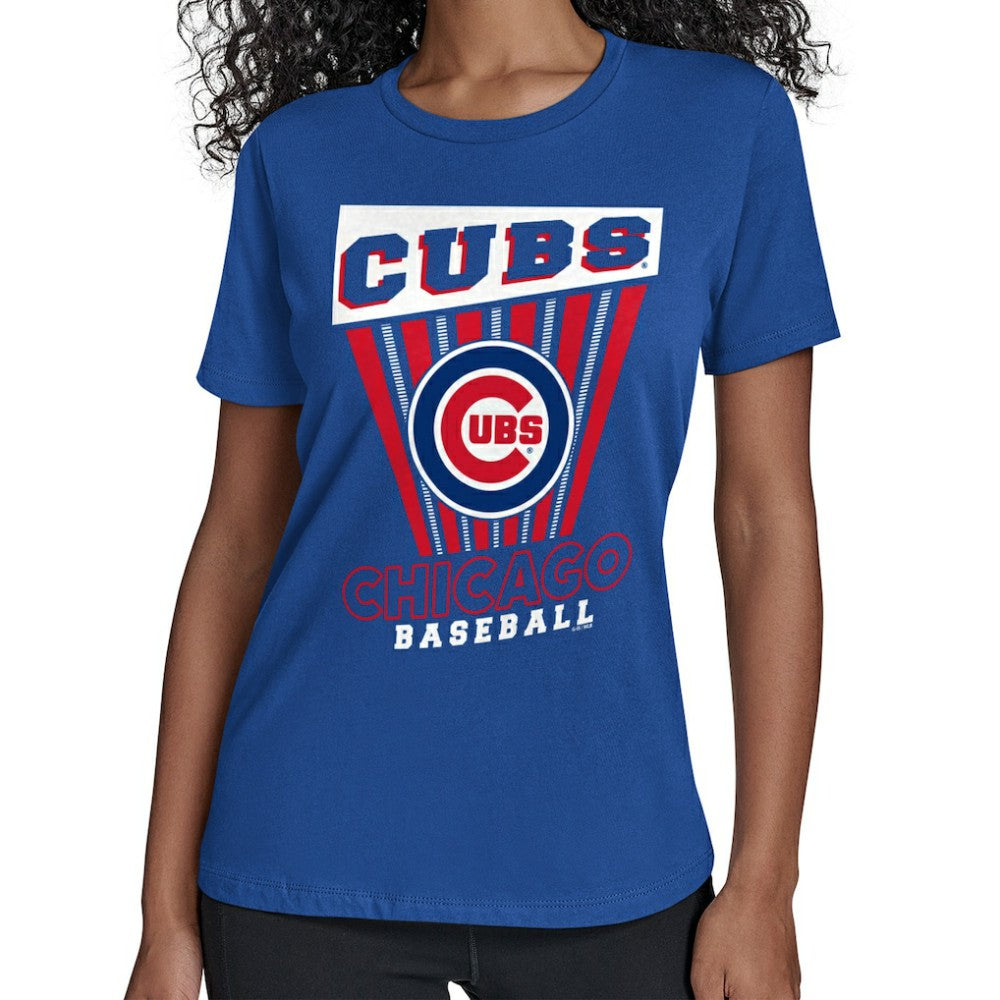 Chicago Cubs Starter Women's Poster Print T-Shirt Royal