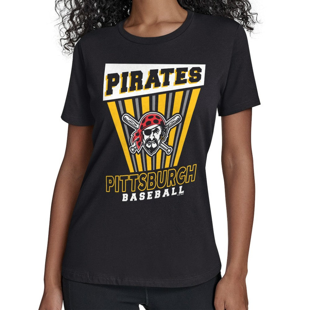 Pittsburgh Pirates Starter Women's Poster Print T-Shirt Black