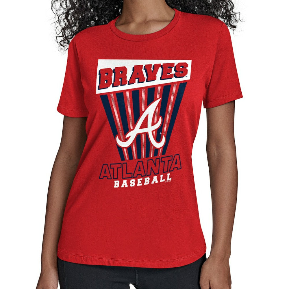 Atlanta Braves Starter Women's Poster Print T-Shirt Red