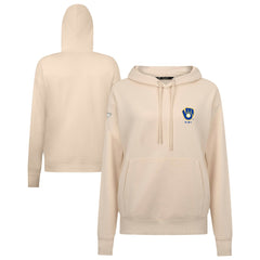 Milwaukee Brewers Levelwear Women's Cooperstown Collection Adorn Core Logo Pullover Hoodie Khaki