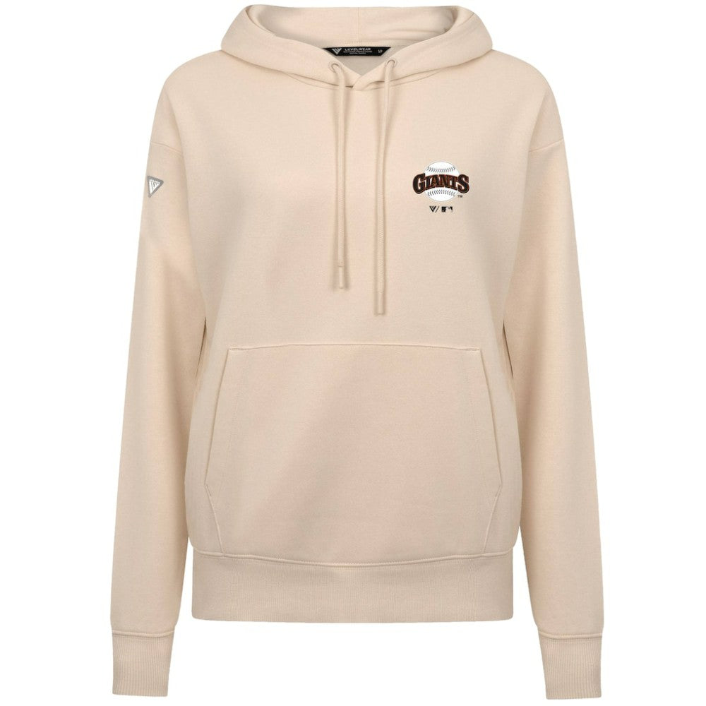 San Francisco Giants Levelwear Women's Cooperstown Collection Adorn Core Logo Pullover Hoodie Khaki