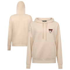 Chicago Cubs Levelwear Women's Cooperstown Collection Adorn Core Logo Pullover Hoodie Khaki