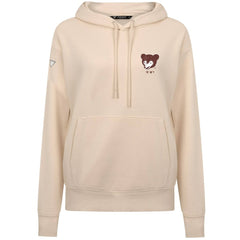 Chicago Cubs Levelwear Women's Cooperstown Collection Adorn Core Logo Pullover Hoodie Khaki