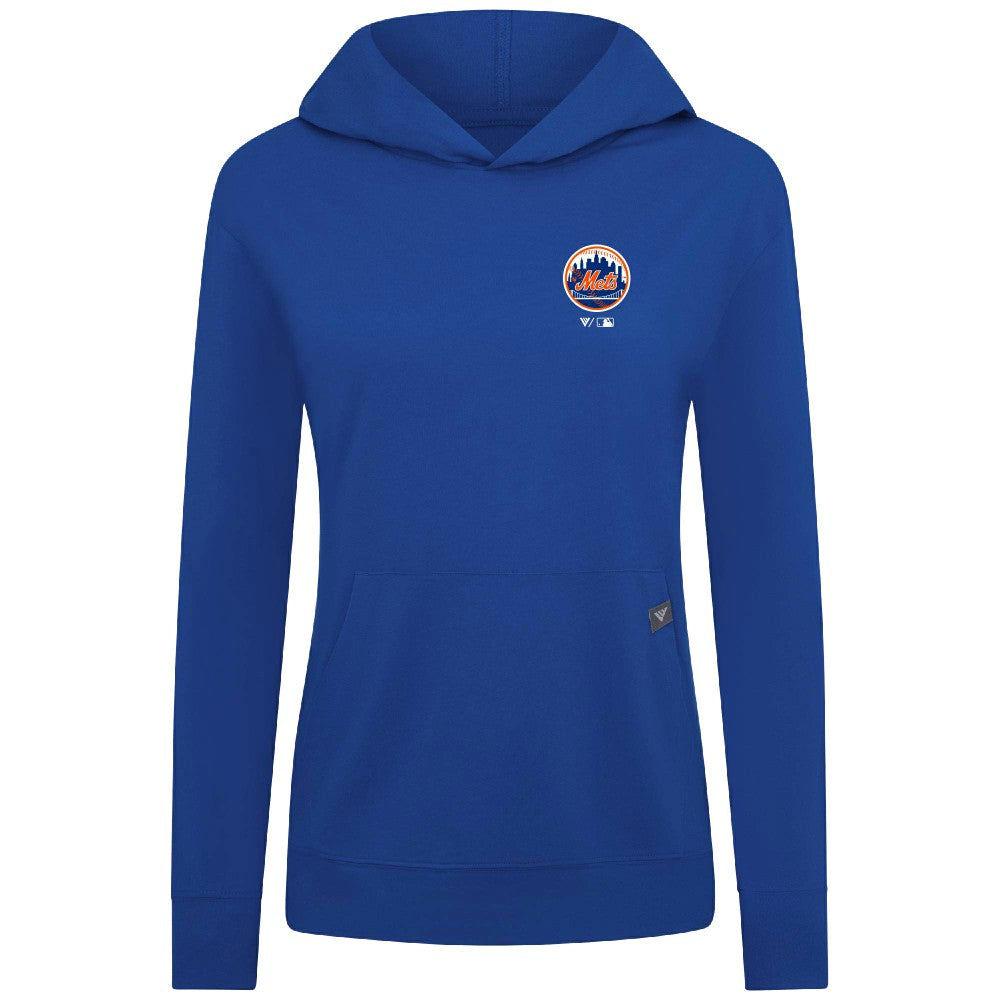 New York Mets Levelwear Women's Cooperstown Collection Relay Core Logo Pullover Hoodie Royal