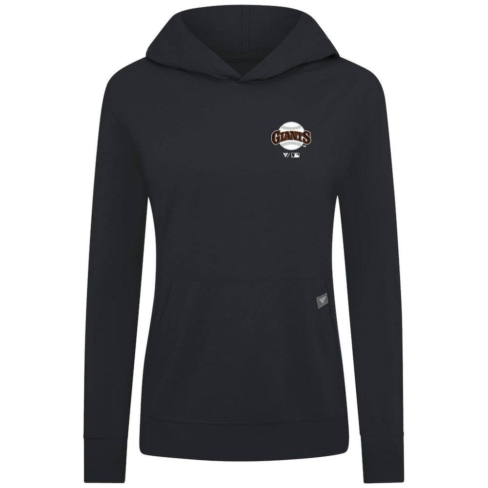 San Francisco Giants Levelwear Women's Cooperstown Collection Relay Core Logo Pullover Hoodie Black