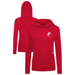 Cincinnati Reds Levelwear Women's Cooperstown Collection Relay Core Logo Pullover Hoodie Red