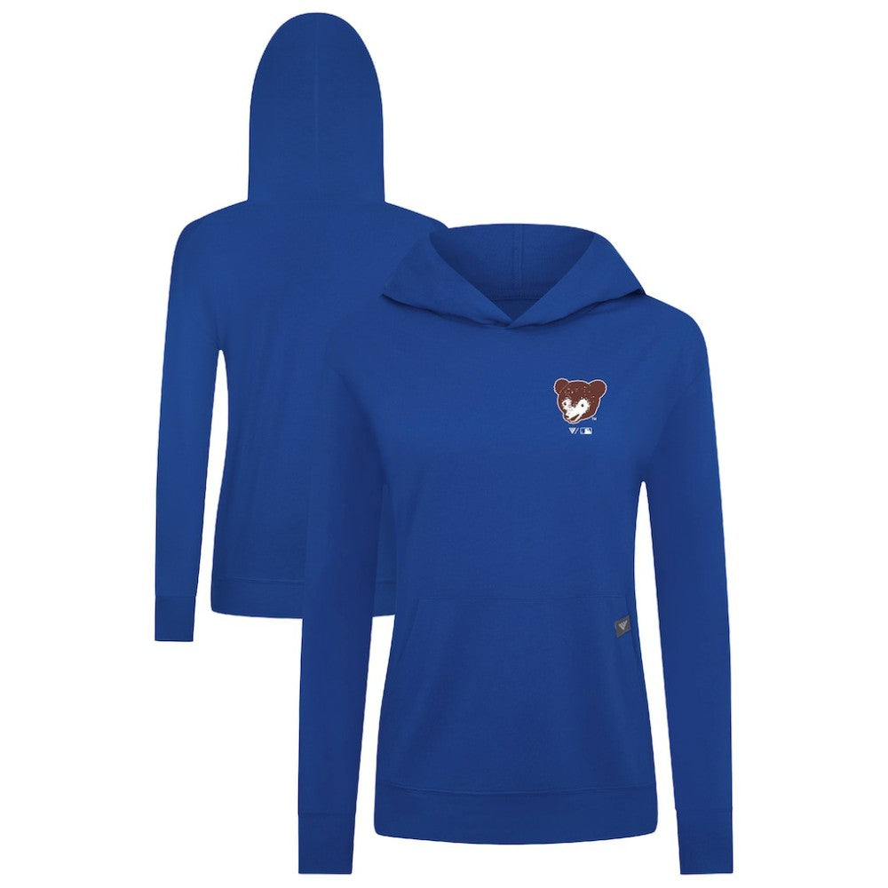 Chicago Cubs Levelwear Women's Cooperstown Collection Relay Core Logo Pullover Hoodie Royal