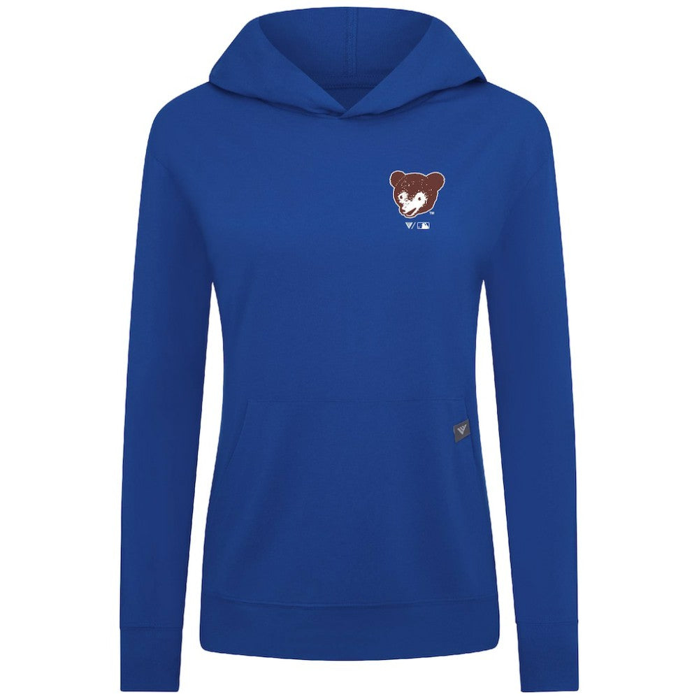Chicago Cubs Levelwear Women's Cooperstown Collection Relay Core Logo Pullover Hoodie Royal