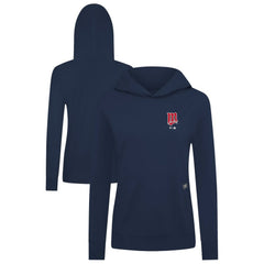Minnesota Twins Levelwear Women's Cooperstown Collection Relay Core Logo Pullover Hoodie Navy