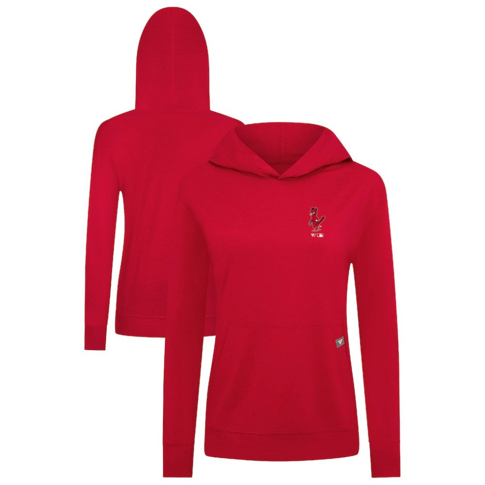 St. Louis Cardinals Levelwear Women's Cooperstown Collection Relay Core Logo Pullover Hoodie Red