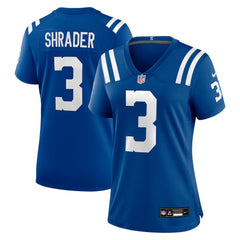 Spencer Shrader Indianapolis Colts Women's Team Game Jersey - Royal