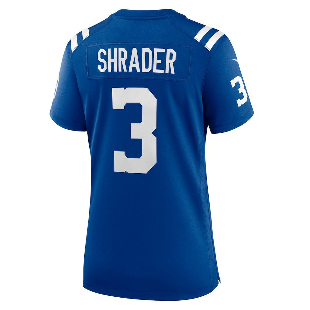 Spencer Shrader Indianapolis Colts Women's Team Game Jersey - Royal