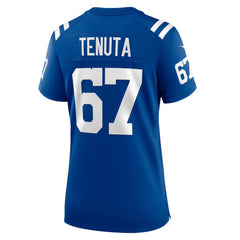 Luke Tenuta Indianapolis Colts Women's Team Game Jersey - Royal