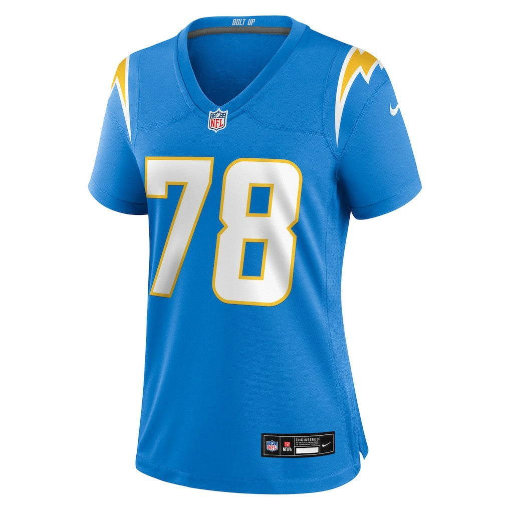 Andre James Los Angeles Chargers Women's Team Game Jersey - Powder Blue