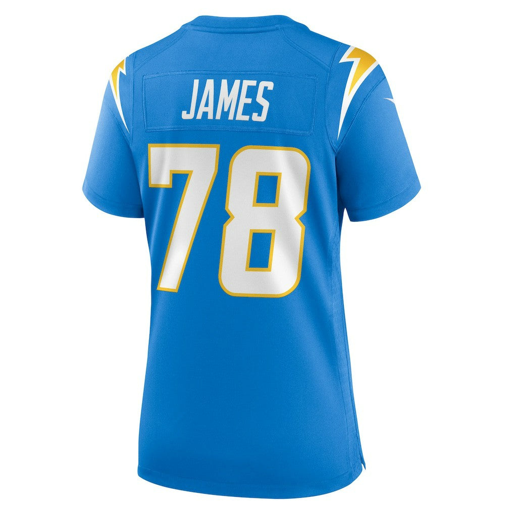 Andre James Los Angeles Chargers Women's Team Game Jersey - Powder Blue