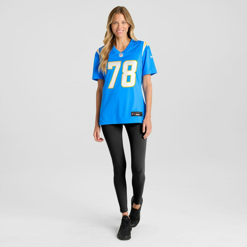 Andre James Los Angeles Chargers Women's Team Game Jersey - Powder Blue