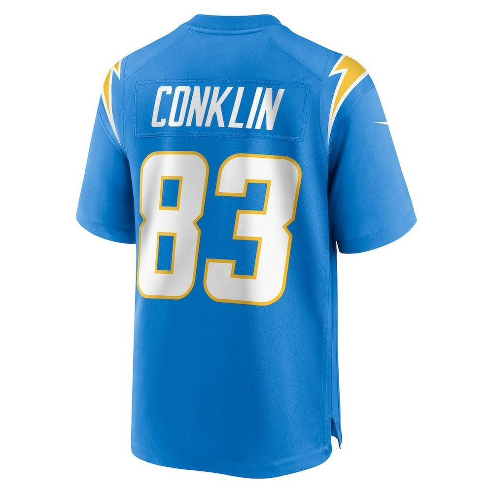 Tyler Conklin Los Angeles Chargers Team Game Jersey - Powder Blue