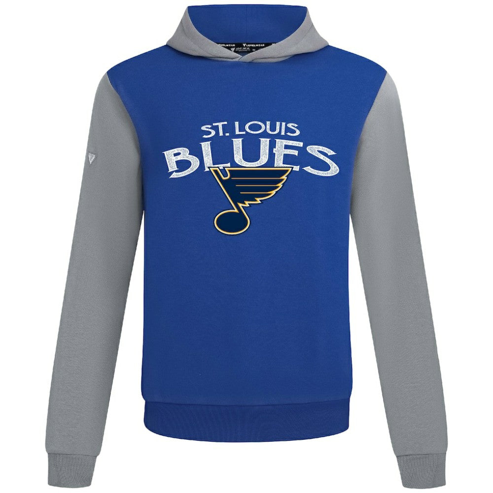 St. Louis Blues Levelwear Ultimate Mission Pullover Hoodie Royal/Gray
