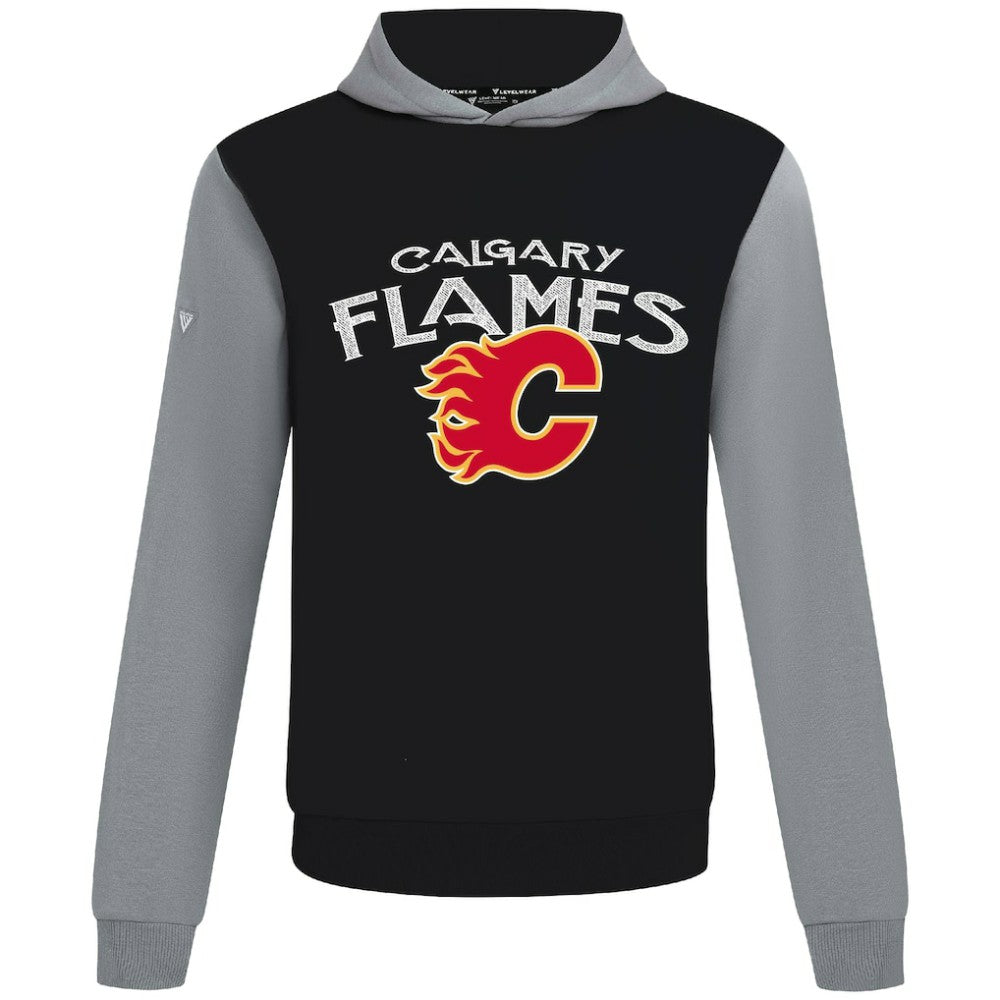 Calgary Flames Levelwear Ultimate Mission Pullover Hoodie Black/Gray