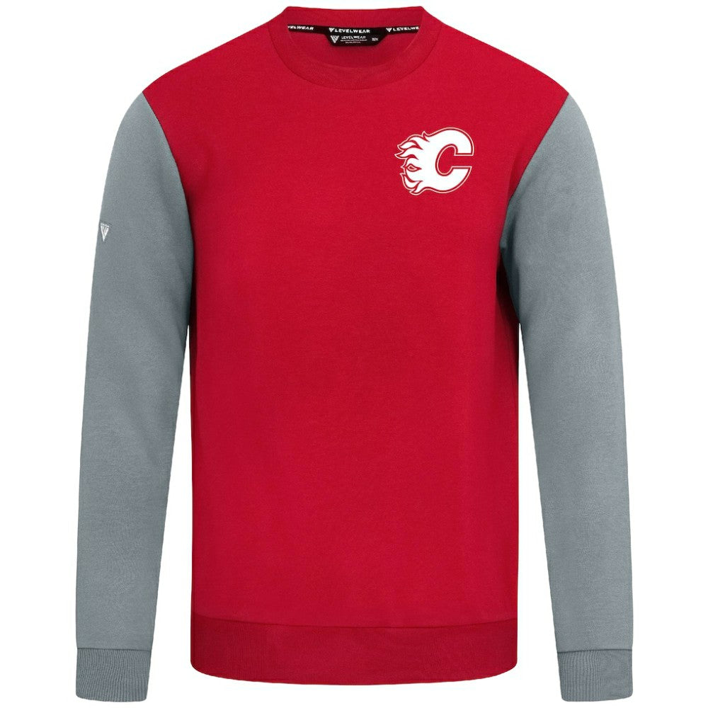 Calgary Flames Levelwear Ultimate Response Sweatshirt Red/Gray