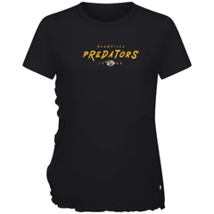 Nashville Predators Levelwear Women's Airflow Scratched T-Shirt Black