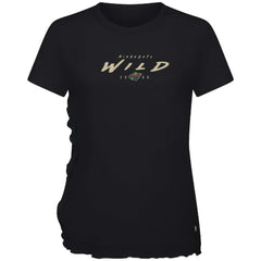 Minnesota Wild Levelwear Women's Airflow Scratched T-Shirt Black