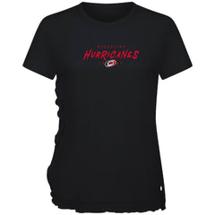 Carolina Hurricanes Levelwear Women's Airflow Scratched T-Shirt Black
