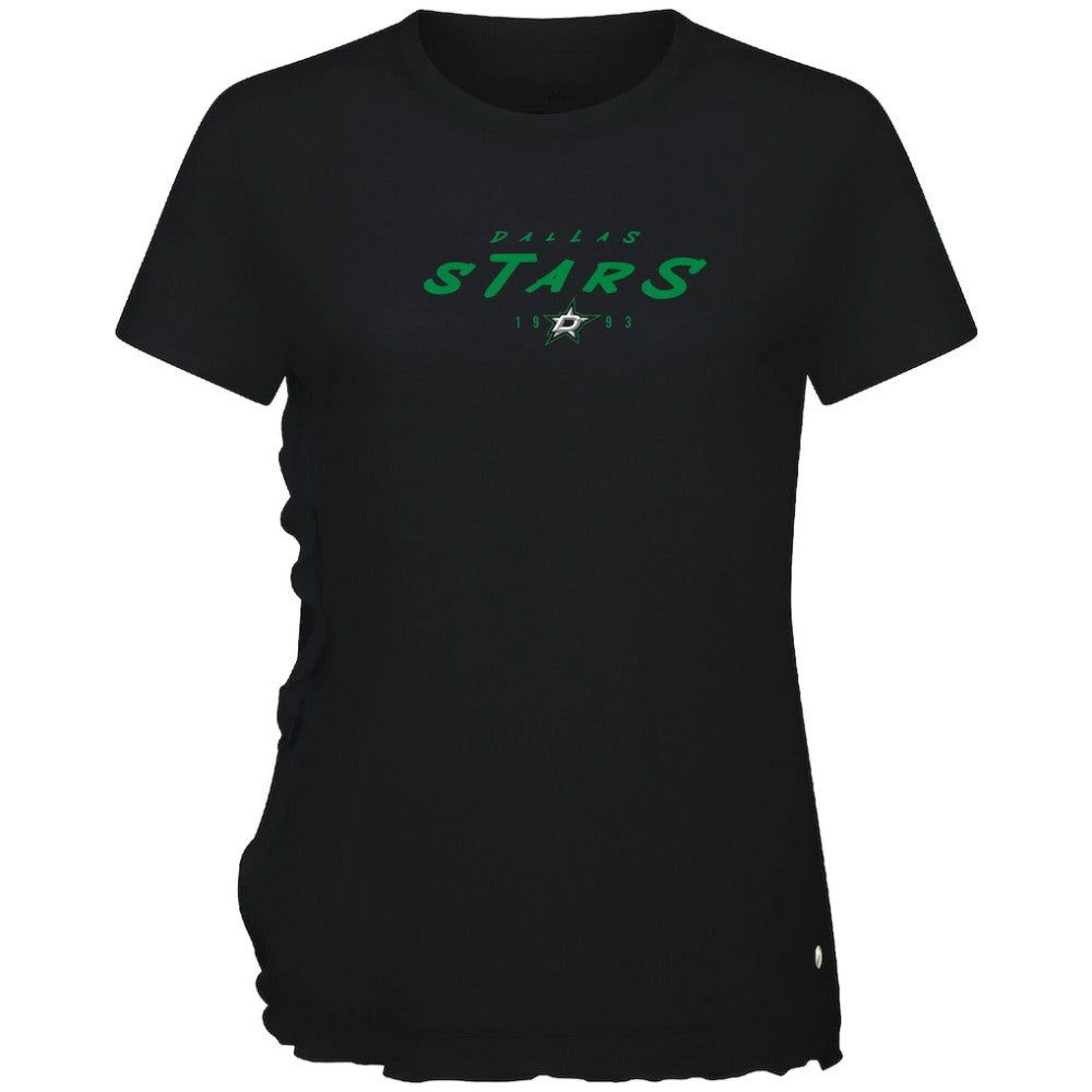 Dallas Stars Levelwear Women's Airflow Scratched T-Shirt Black