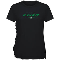Dallas Stars Levelwear Women's Airflow Scratched T-Shirt Black