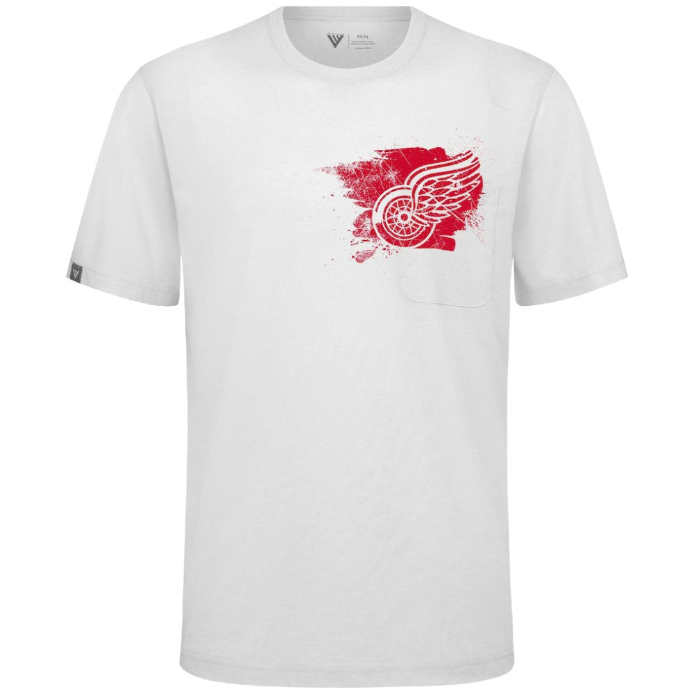 Detroit Red Wings Levelwear Focal Blasted T-Shirt White