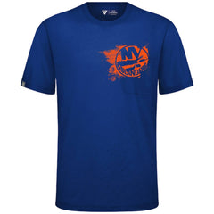 New York Islanders Levelwear Focal Blasted T-Shirt Royal