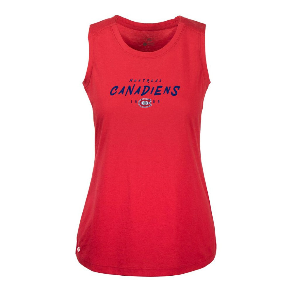 Montreal Canadiens Levelwear Women's Macy Scratched Tank Top Red