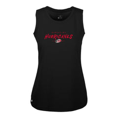 Carolina Hurricanes Levelwear Women's Macy Scratched Tank Top Black