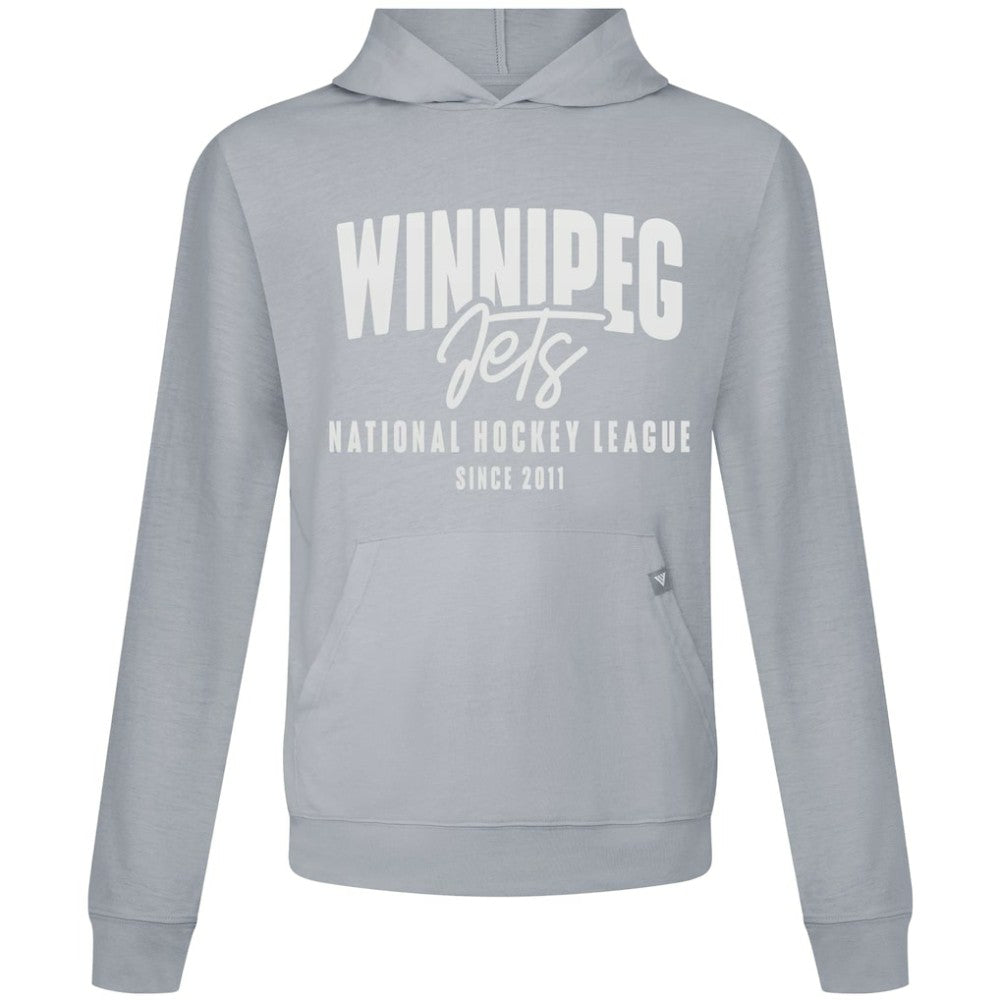 Winnipeg Jets Levelwear Relay Response Pullover Hoodie Gray
