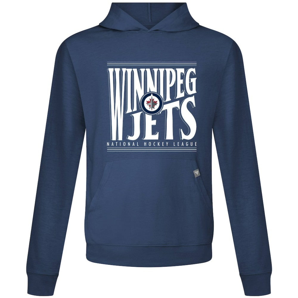 Winnipeg Jets Levelwear Relay Powerhouse Pullover Hoodie Navy