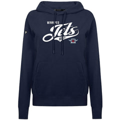 Winnipeg Jets Levelwear Women's Adorn Glide Pullover Hoodie Navy