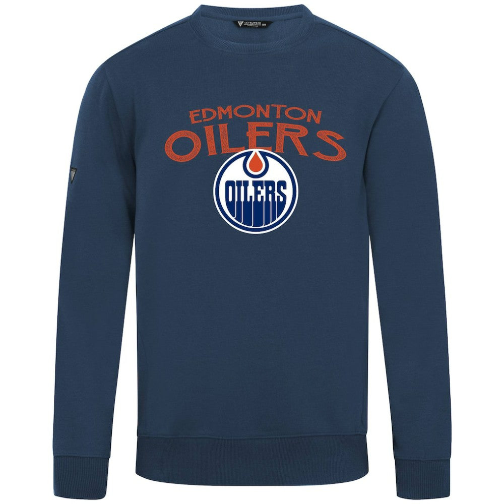 Edmonton Oilers Levelwear Zane Mission Sweatshirt Navy