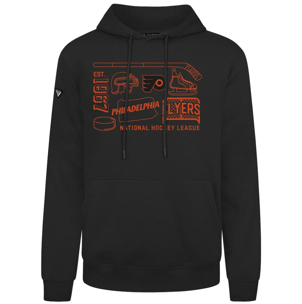 Philadelphia Flyers Levelwear Podium Campaign Pullover Hoodie Black