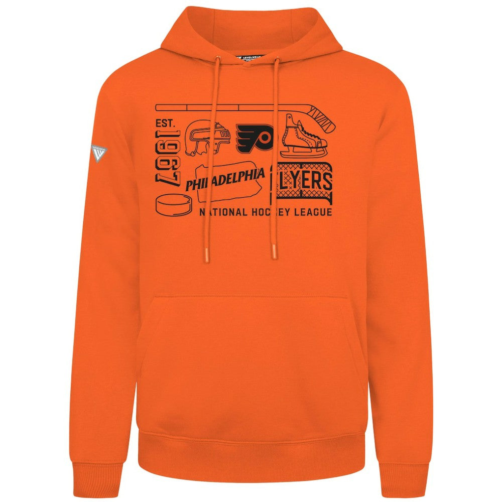 Philadelphia Flyers Levelwear Podium Campaign Pullover Hoodie Orange