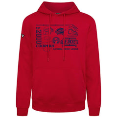 Columbus Blue Jackets Levelwear Podium Campaign Pullover Hoodie Red