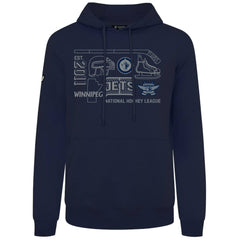 Winnipeg Jets Levelwear Podium Campaign Pullover Hoodie Navy