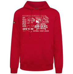 New York Rangers Levelwear Podium Campaign Pullover Hoodie Red